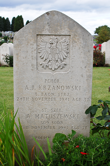 Adam Jan Krzanowski Polish War Grave