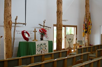 The Chapel, Altar and Seats, National Memorial Arboretum