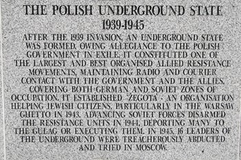 Polish Underground State - Polish Armed Forces Memorial