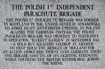 Polish 1st Independent Parachute Brigade - Polish Armed Forces Memorial