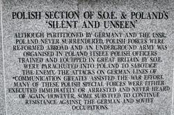 Polish Section of SOE - Silent and Unseen - Polish Armed Forces Memorial