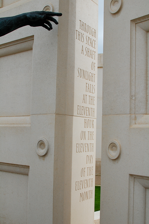 Eleventh Hour on the Eleventh Day of the Eleventh Month - Armed Forces Memorial, National Memorial Arboretum