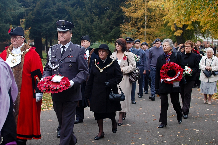 All Souls Parade - Polish Airmen, Newark Cemetery, England