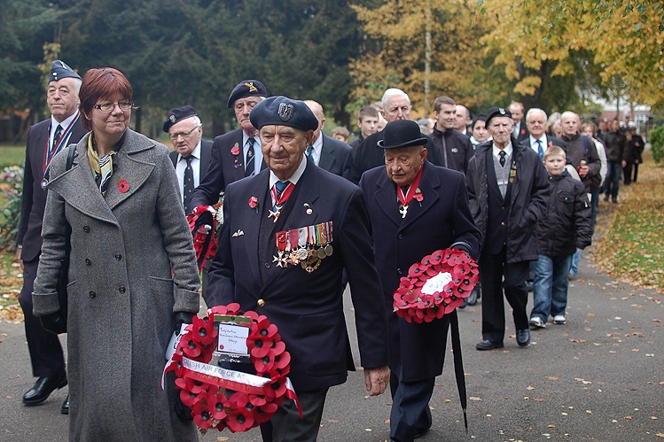 Adam Ostrowski (317 Squadron), All Souls Parade, Newark Cemetery, England