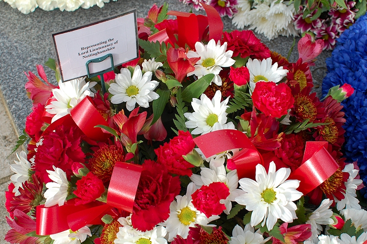 Wreath - Lord Lieutenancy of Nottinghamshire - Newark Cemetery