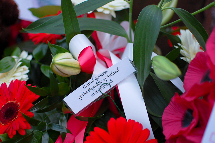 Wreath - Polish Consul General (Edinburgh) - Polish War Memorial