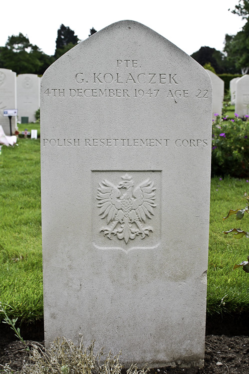 Gerard Kolaczek Polish War Grave