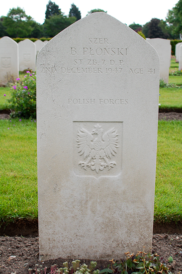 Boleslaw Plonski Polish War Grave