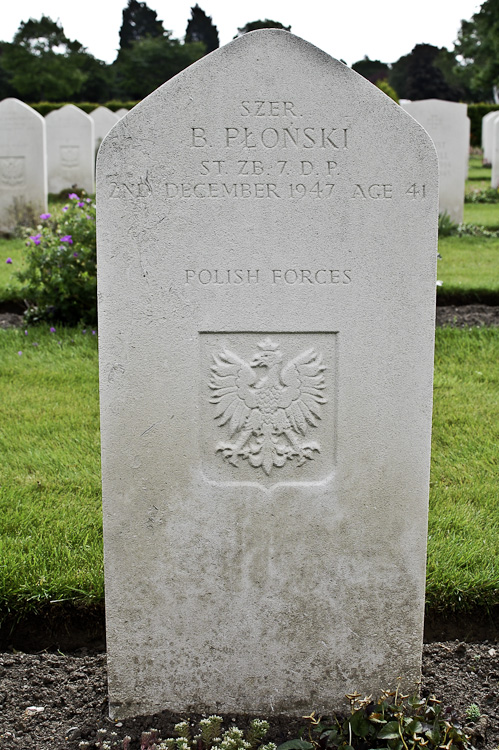 Boleslaw Plonski Polish War Grave