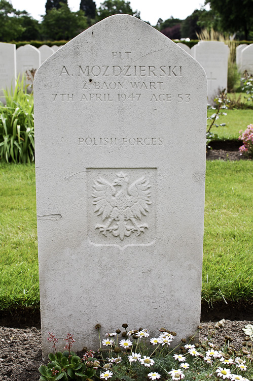 Antoni Mozdzierski Polish War Grave