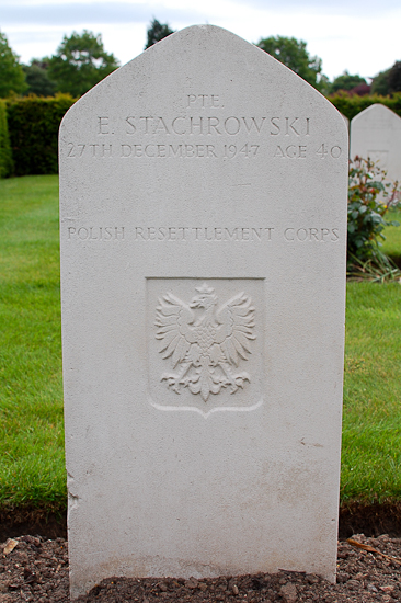 Eugeniusz Stachrowski Polish War Grave