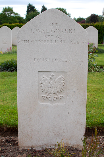 Jozef Waligorski Polish War Grave
