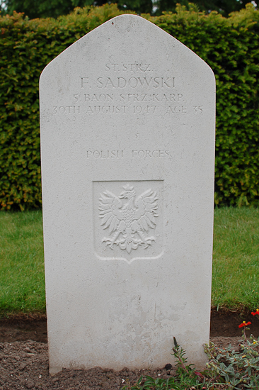 Franciszek Sadowski Polish War Grave