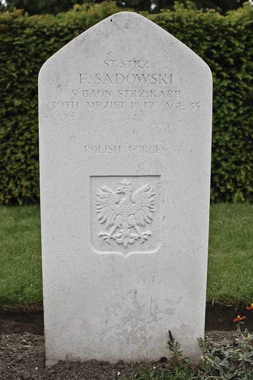 Franciszek Sadowski Polish War Grave