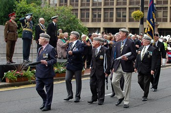 Veterans Royal Scots Dragoon Guards  - Armed Forces Day 2011 Glasgow