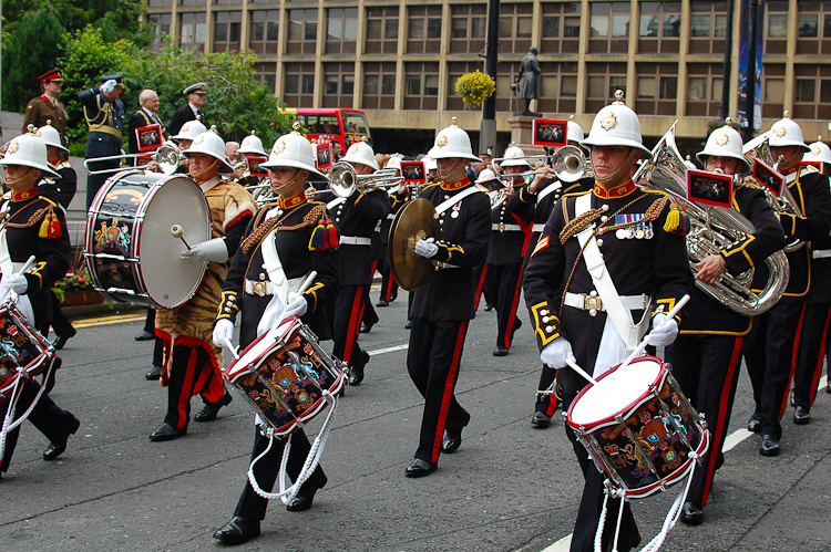 Royal Marines Band, Armed Forces Day 2011 Glasgow