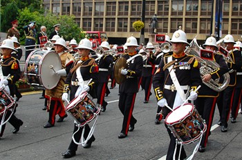 Royal Marines Band, Armed Forces Day 2011 Glasgow