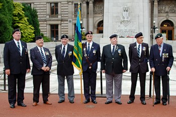 Veterans at the Cenotaph, George Square, Glasgow