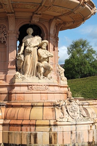 Doulton Terracotta Fountain - World's Largest - Glasgow, Scotland