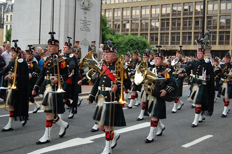 Military Band, Armed Forces Day 2010, George Square, Glasgow