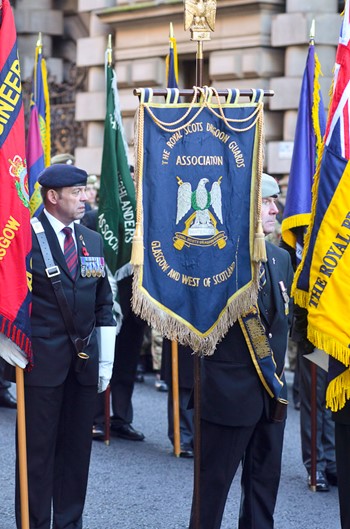 Royal Scots Dragoon Guards Association and Royal Engineers Association - Remembrance Sunday Glasgow 2023