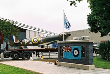 Spitfire, RAF Grangemouth, Airmen Memorial Wall