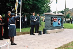 RAF Air Marshal Sir Robert Austin, Airmen Memorial Wall, RAF Grangemouth