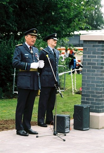 RAF Air Marshal Sir Robert Austin, Airmen Memorial Wall, RAF Grangemouth