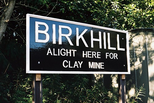 Birkhill Station Sign - Clay Mine - Bo'ness and Kinneil Railway