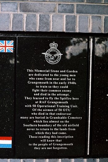 58 OTU - Airmen Memorial - RAF Grangemouth, Scotland
