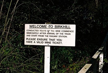 Birkhill Station Sign - Clay Mine - Bo'ness and Kinneil Railway
