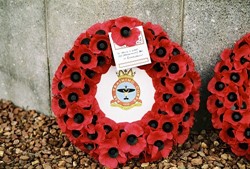 Wreath, Remembrance Sunday, 1333 (Grangemouth) Squadron Air Training Corps, Grandsable Cemetery