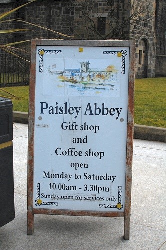 Opening Times, Paisley Abbey, Scotland