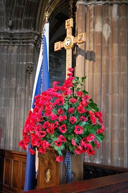 Glasgow Cathedral - Remembrance Sunday 2009 (Poppies) - Scotland
