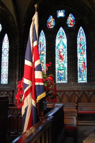 Glasgow Cathedral - Remembrance Sunday 2009 (Poppies) - Scotland