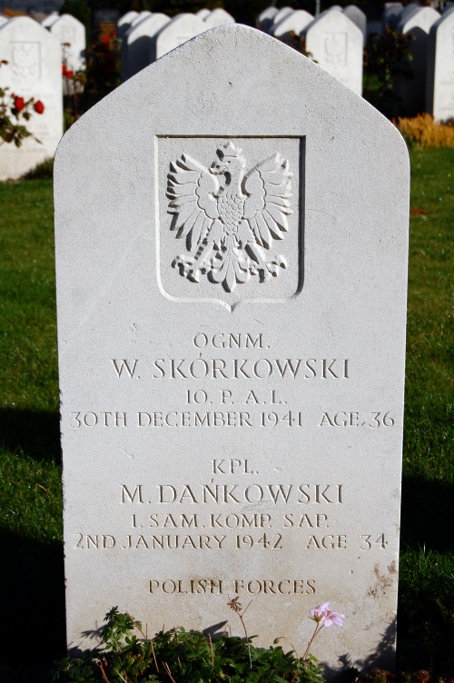 Polish War Grave - W Skórkowski and M Dankowski  - Perth, Scotland