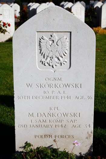 Polish War Grave - W Sk&#243;rkowski and M Dankowski  - Perth, Scotland