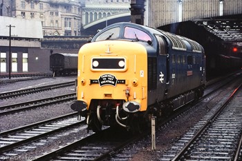Deltic Scotsman Farewell 55022 Royal Scots Grey 1982 - Edinburgh British Rail