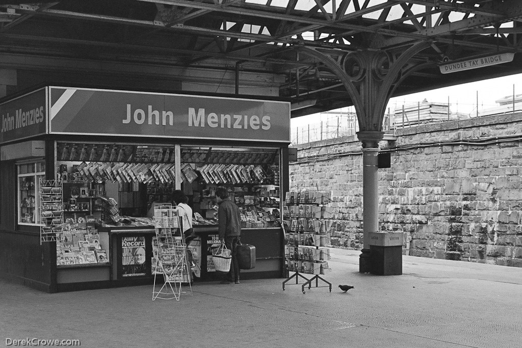 John Menzies Bookstall Dundee Railway Station 1984
