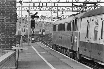 87016 The Clansman Motherwell Station 1984 British Rail