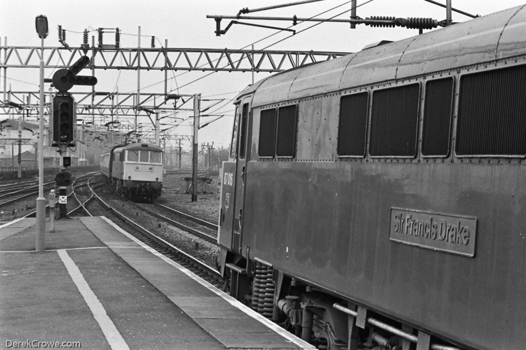 87016 Sir Francis Drake The Clansman Motherwell Station 1984
