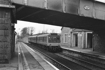 DMU Polmont Railway Station 1989 British Rail