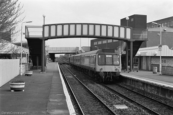 DMU Falkirk Grahamston Station 1989 British Rail