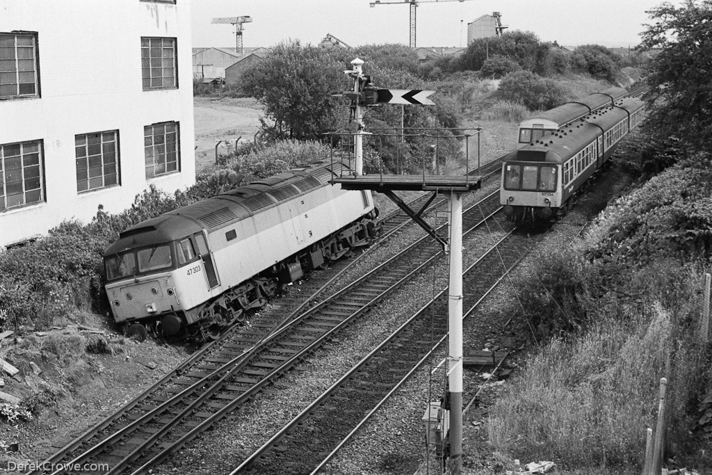 47303 Derailed Falkirk Grahamston 1989