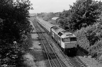 47452 The Clansman Train Polmont 1989 British Rail