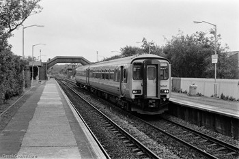 156505 Cumbernauld to Glasgow Train Railway Station 1989 British Rail