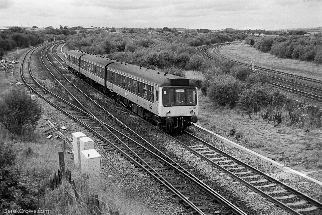 Class 107 DMU Greenhill Upper Junction 1989