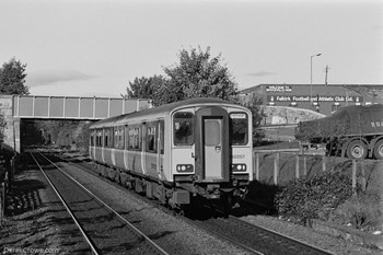 Class 150257 Falkirk Grahamston Station 1989 British Rail