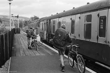 Class 47 no. 636 The Clansman Pitlochry Railway Station 1989 British Rail