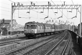 Class 303 Paisley Gilmour Street Station 1990 British Rail